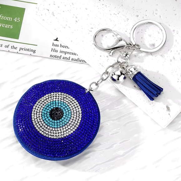 Evil Eye 🧿 Rhinestone Keychain - Picture 4 of 5